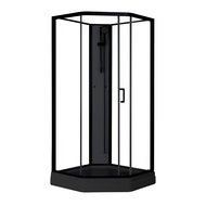 Suihkukaappi Elsa Black 90 x 90 x 205 cm 