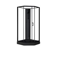 Suihkukaappi Elsa Black 90 x 90 x 205 cm