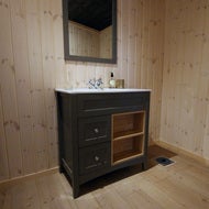 Allaskaappi Aurora 80 cm antrasiitti